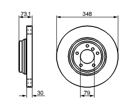 Brake Disc BD1143 Bosch, Image 5