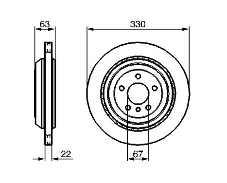 Brake Disc BD1148 Bosch, Image 5