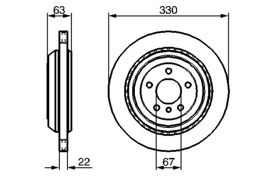 Brake Disc BD1148 Bosch, Image 4
