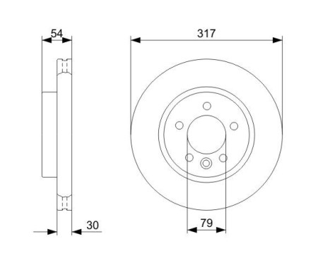 Brake Disc BD1150 Bosch, Image 5