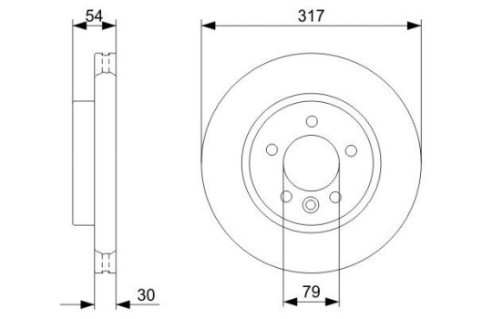 Brake Disc BD1150 Bosch, Image 5
