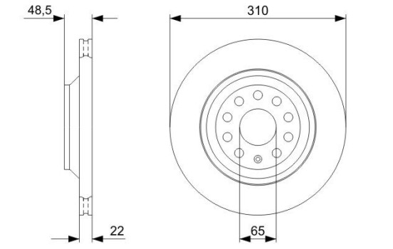 Brake Disc BD1166 Bosch, Image 5