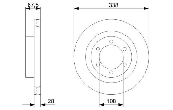 Brake Disc BD1167 Bosch, Image 5