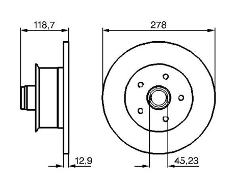 Brake Disc BD117 Bosch, Image 5