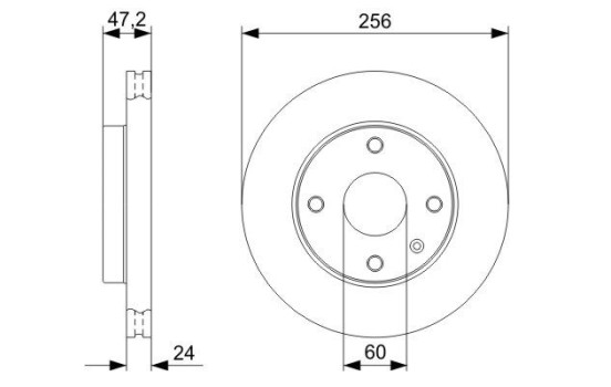 Brake Disc BD1182 Bosch, Image 5