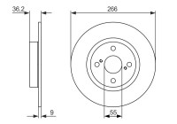 Brake Disc BD1186 Bosch