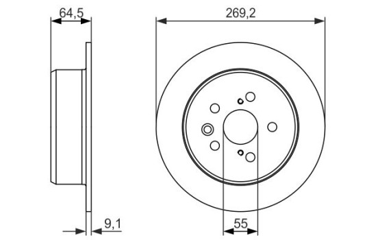 Brake Disc BD1187 Bosch
