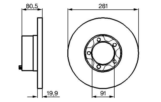 Brake Disc BD119 Bosch