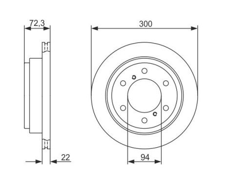 Brake Disc BD1211 Bosch, Image 5