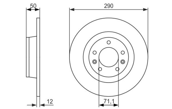 Brake Disc BD1216 Bosch