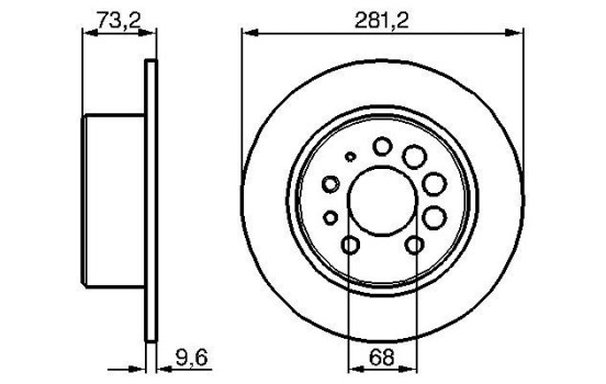 Brake Disc BD123 Bosch, Image 5