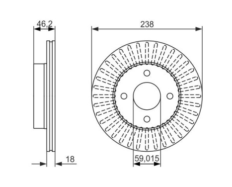 Brake Disc BD1237 Bosch, Image 5