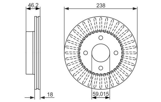 Brake Disc BD1237 Bosch, Image 3
