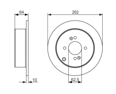 Brake Disc BD1242 Bosch, Image 5