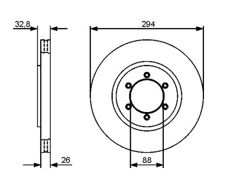 Brake Disc BD1256 Bosch, Image 5