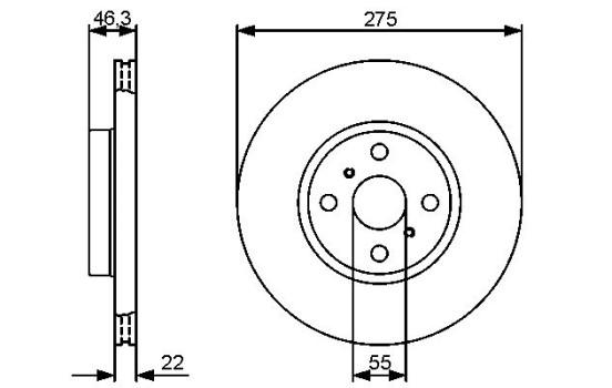 Brake Disc BD1262 Bosch, Image 5