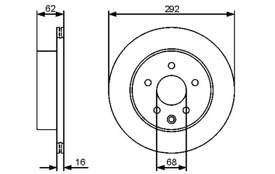 Brake Disc BD1269 Bosch, Image 5