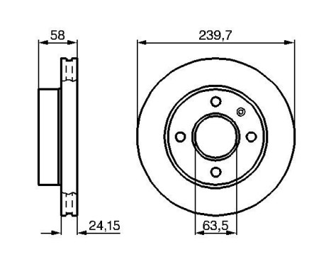 Brake Disc BD127 Bosch, Image 5
