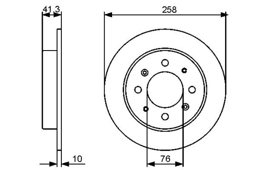 Brake Disc BD1272 Bosch, Image 5