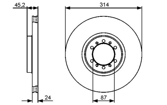 Brake Disc BD1273 Bosch, Image 5