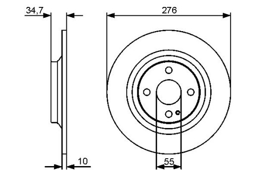 Brake Disc BD1275 Bosch