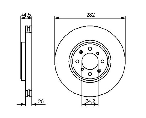 Brake Disc BD1276 Bosch, Image 5