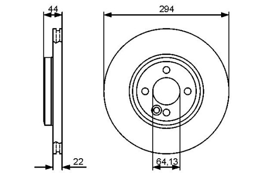 Brake Disc BD1279 Bosch, Image 5