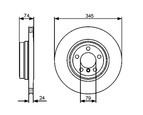 Brake Disc BD1281 Bosch, Image 5