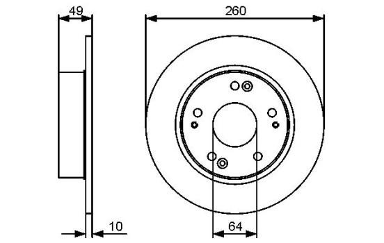 Brake Disc BD1284 Bosch, Image 5