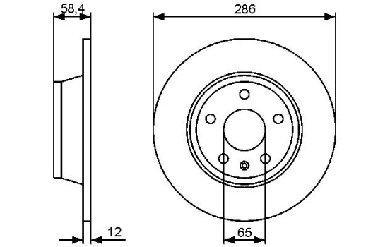 Brake Disc BD1288 Bosch, Image 5