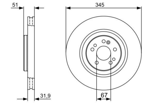 Brake Disc BD1299 Bosch, Image 5