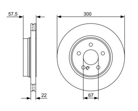 Brake Disc BD1305 Bosch, Image 5