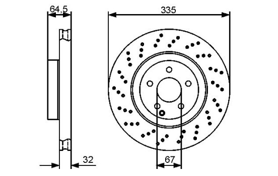 Brake Disc BD1307 Bosch, Image 5