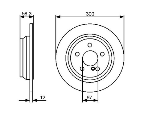 Brake Disc BD1308 Bosch, Image 5