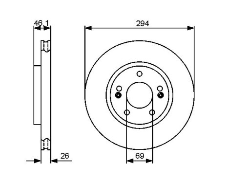 Brake Disc BD1317 Bosch, Image 5