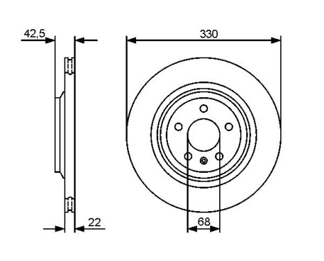 Brake Disc BD1323 Bosch, Image 5