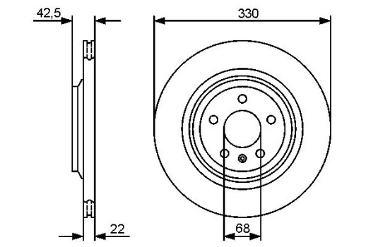 Brake Disc BD1323 Bosch, Image 4