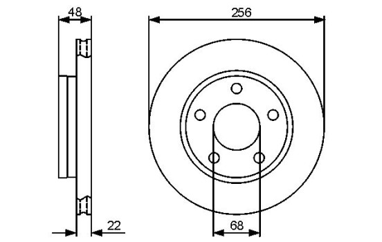 Brake Disc BD1325 Bosch