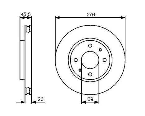 Brake Disc BD1329 Bosch, Image 5