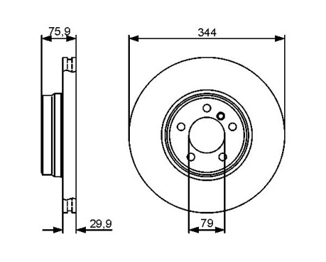 Brake Disc BD1331 Bosch, Image 5