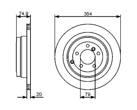 Brake Disc BD1333 Bosch