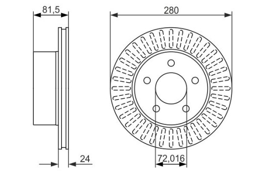 Brake Disc BD1336 Bosch, Image 5