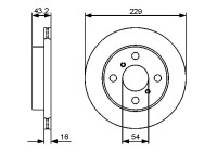 Brake disc BD1337 Bosch