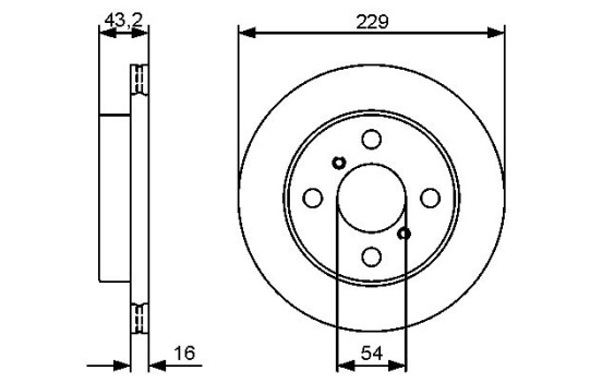 Brake disc BD1337 Bosch