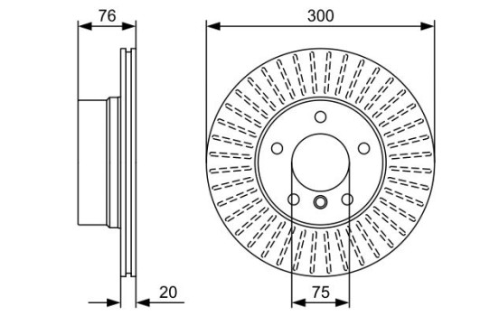 Brake Disc BD1356 Bosch, Image 5