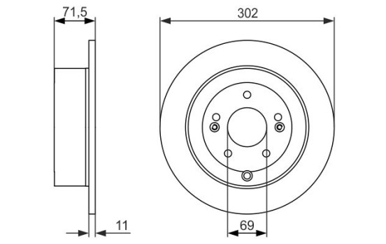 Brake Disc BD1365 Bosch, Image 5