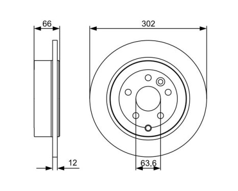 Brake Disc BD1372 Bosch, Image 5