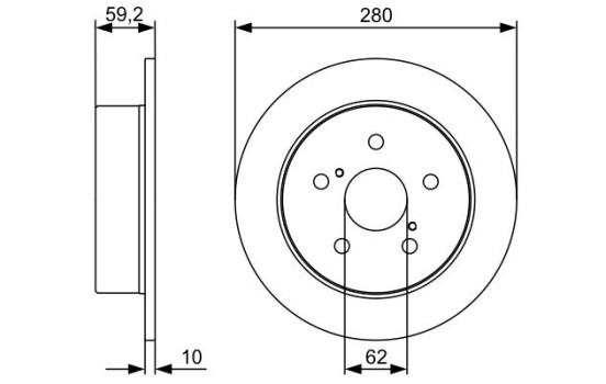 Brake Disc BD1374 Bosch, Image 5
