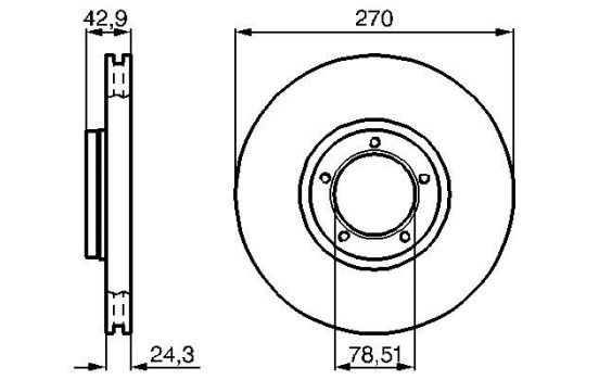 Brake Disc BD139 Bosch, Image 5