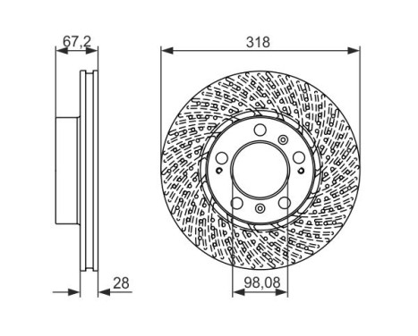 Brake Disc BD1394 Bosch, Image 5